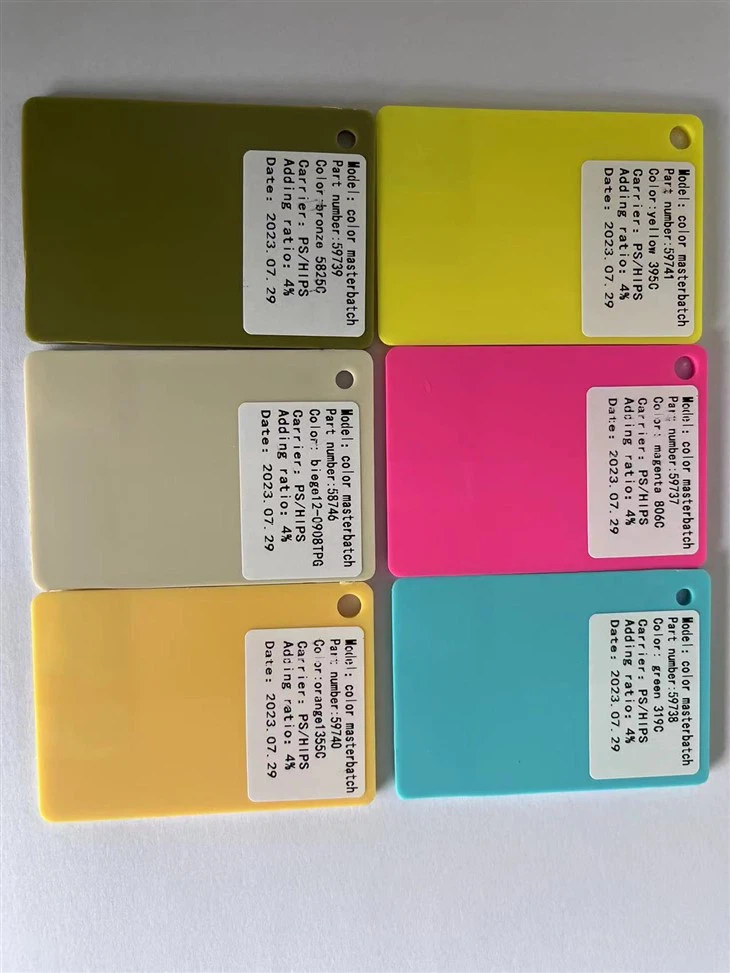 PS color masterbatch swatch
